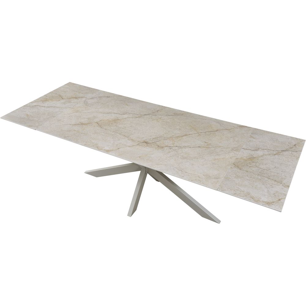Masa extensibila MYRIA NDT-2622, piatra sintetizata, 160-240 x 90 x 75 cm, bej