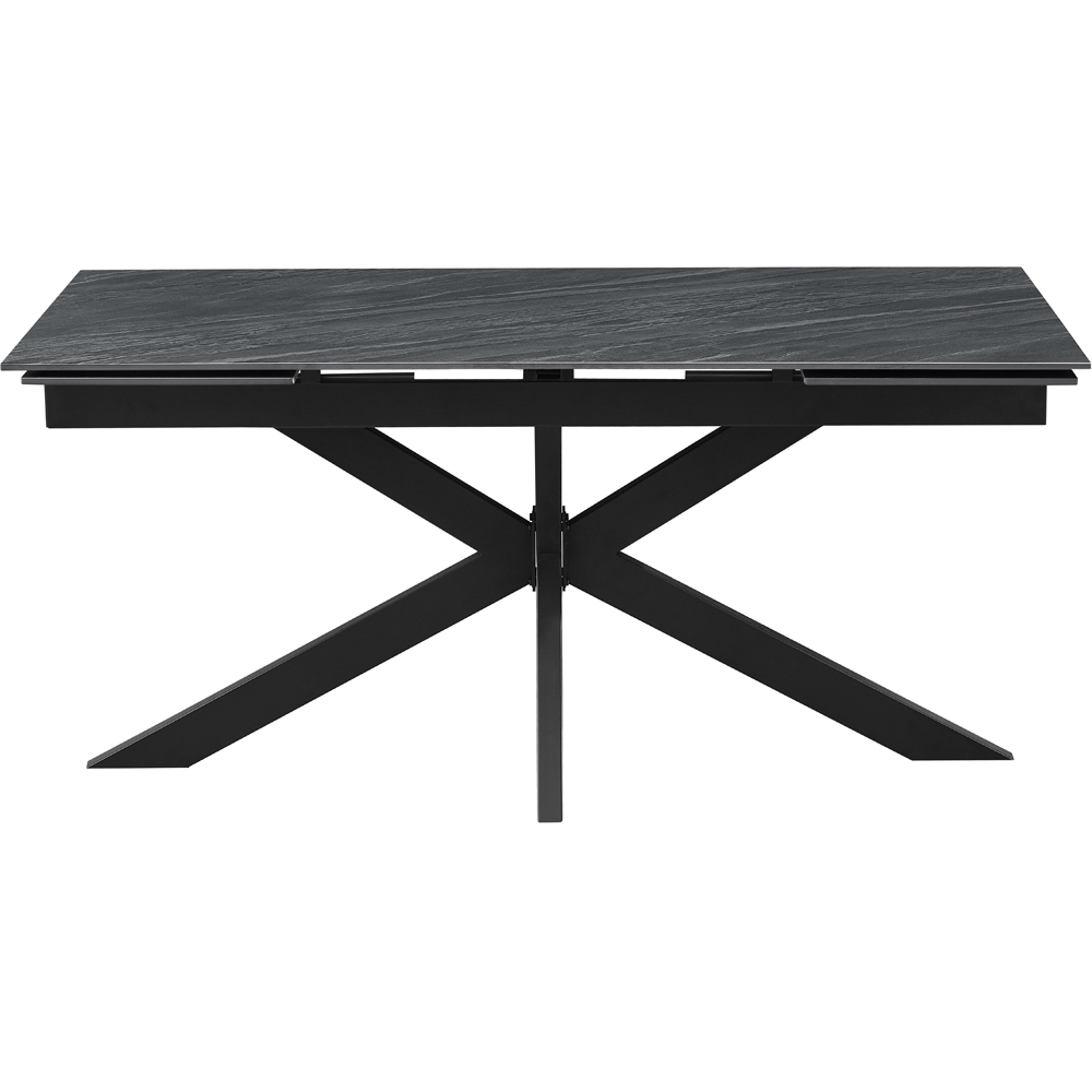 Masa extensibila MYRIA NDT-2660, piatra sintetizata, 160-240 x 90 x 75 cm, negru