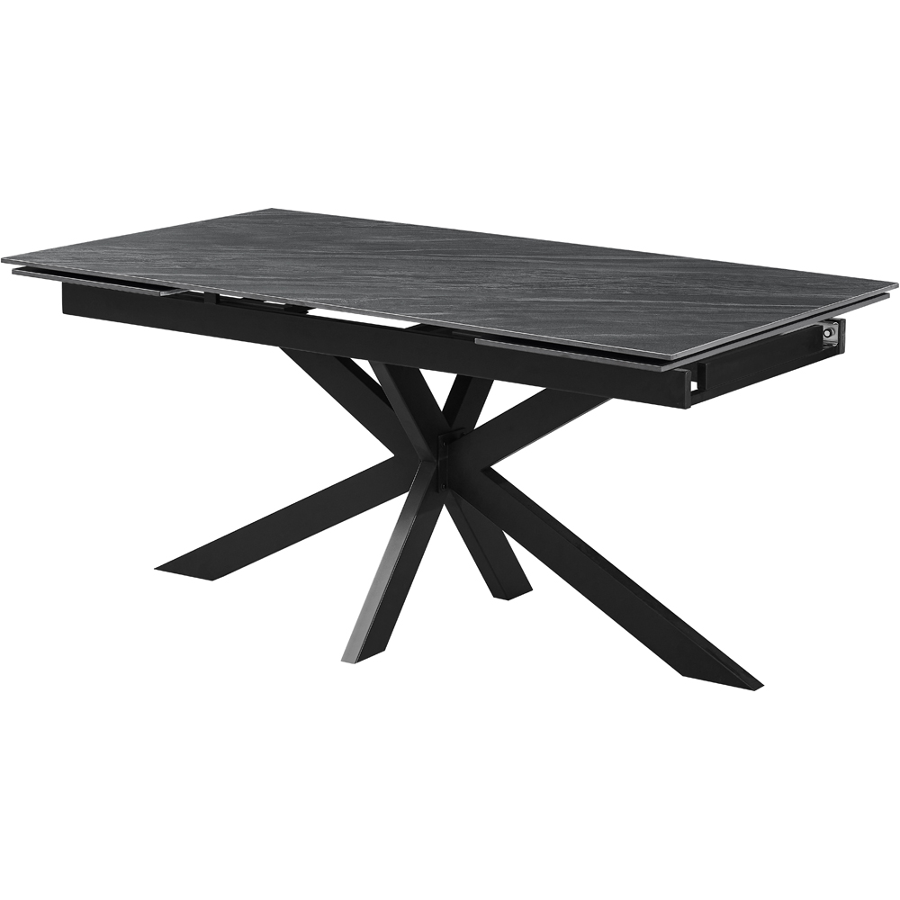 Masa extensibila MYRIA NDT-2660, piatra sintetizata, 160-240 x 90 x 75 cm, negru