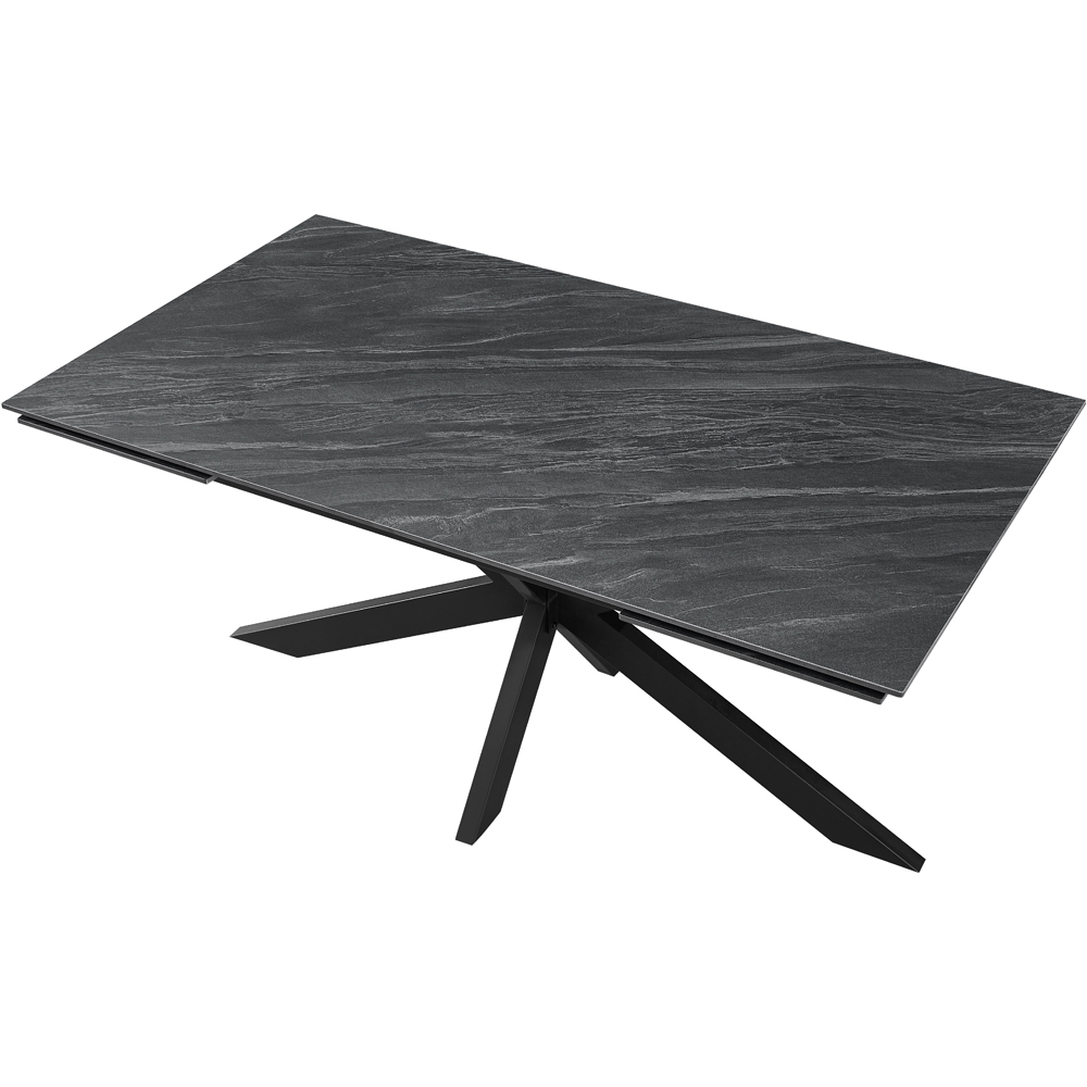 Masa extensibila MYRIA NDT-2660, piatra sintetizata, 160-240 x 90 x 75 cm, negru