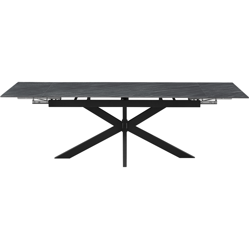 Masa extensibila MYRIA NDT-2660, piatra sintetizata, 160-240 x 90 x 75 cm, negru