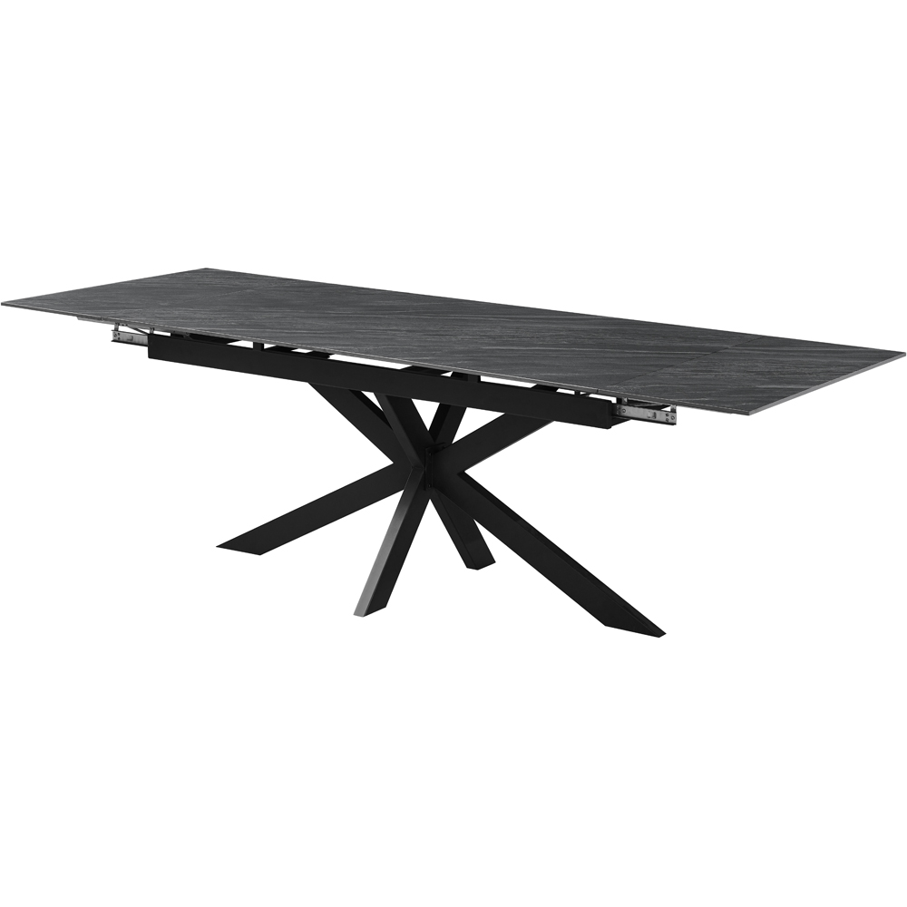 Masa extensibila MYRIA NDT-2660, piatra sintetizata, 160-240 x 90 x 75 cm, negru