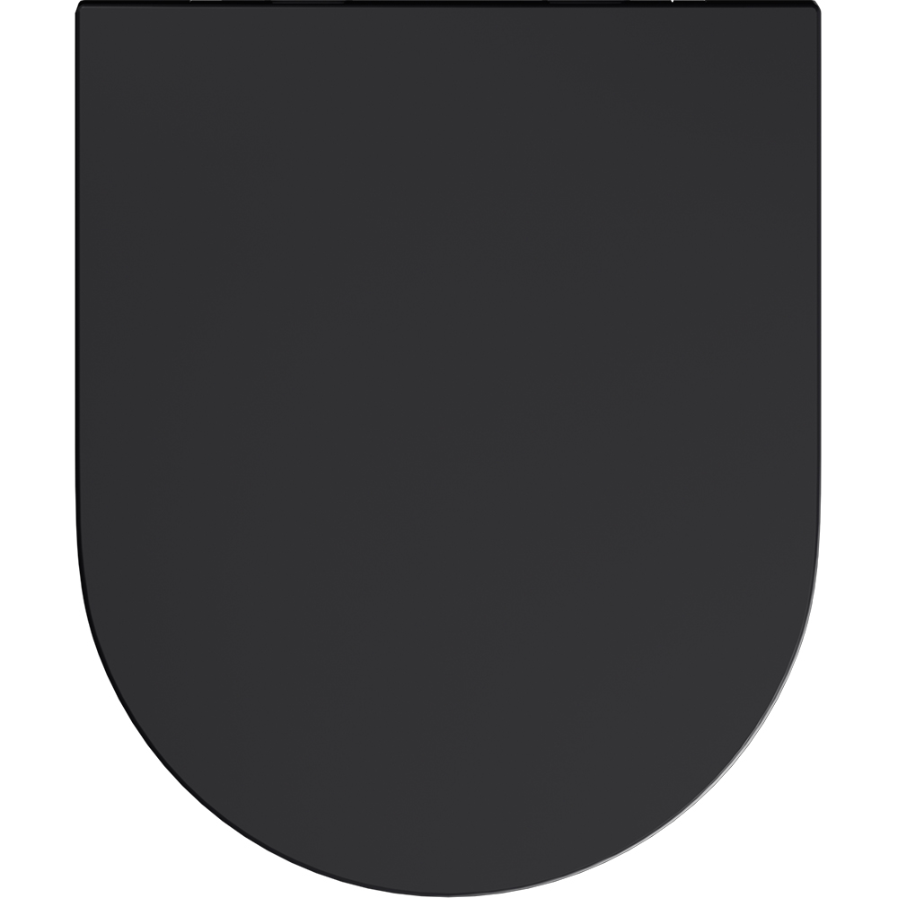 Capac WC GOODHOME Cavally N-001(B), inchidere lenta, duroplast, negru