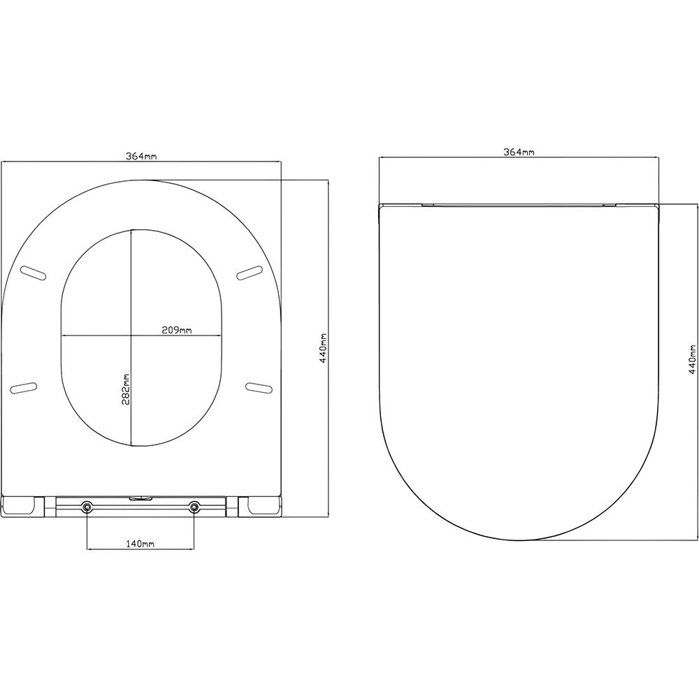 Capac WC GOODHOME Cavally N-001, inchidere lenta, duroplast, alb