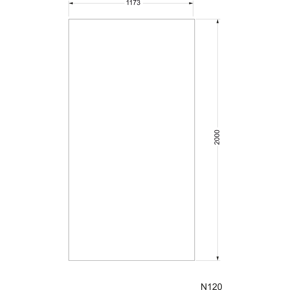 Sticla pentru paravan dus walk-in SANOTECHNIK Sanoflex N120S, 120 x 200 cm, transparent