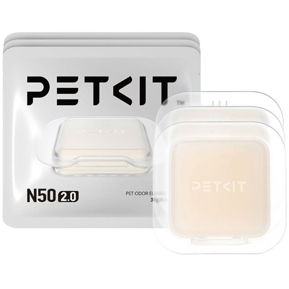 Odorizant litiera PETKIT N50 2.0, 3 bucati, bej