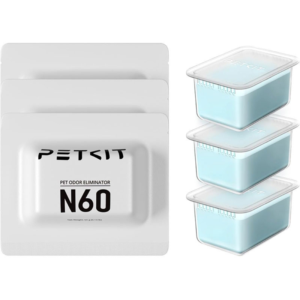 Odorizant litiera PETKIT N60, 3 bucati, albastru
