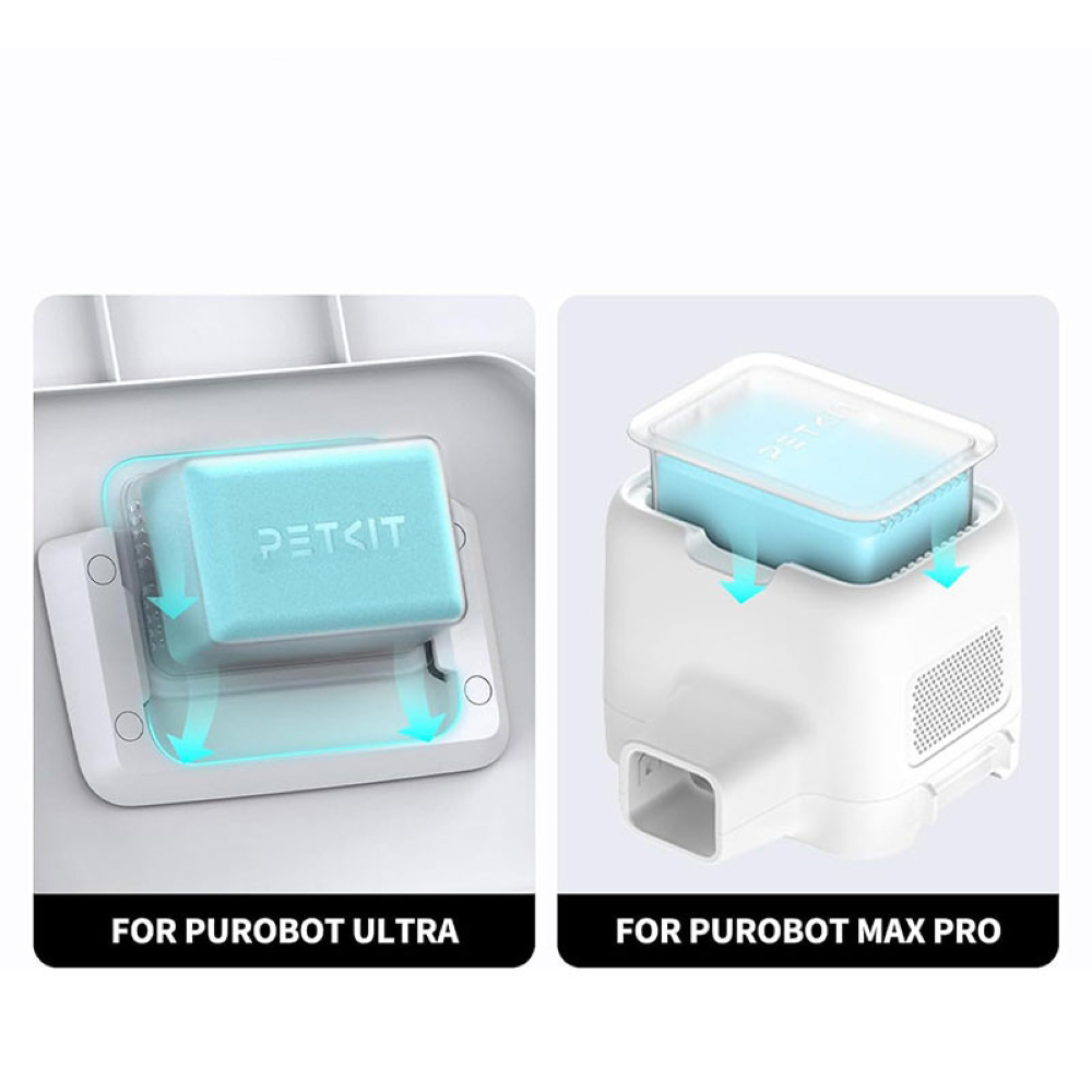 Odorizant litiera PETKIT N60, 3 bucati, albastru