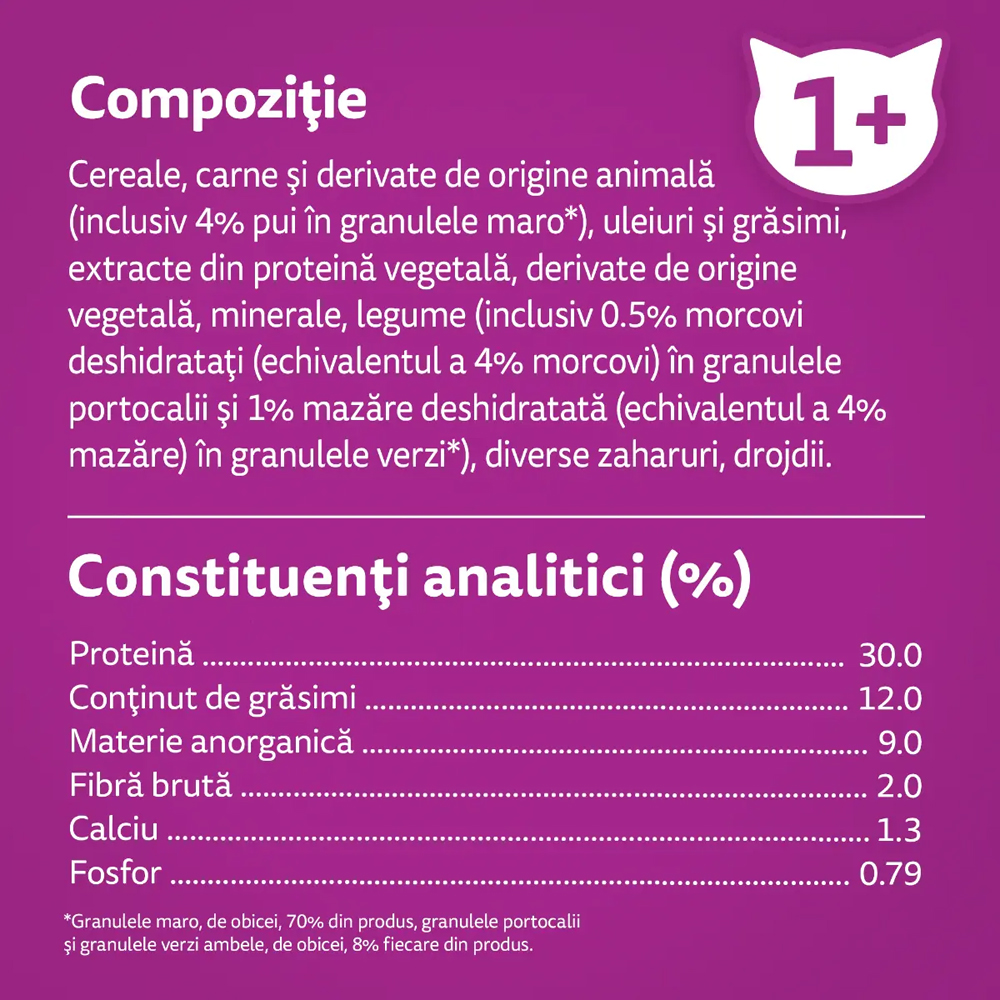 Hrana uscata pentru pisici WHISKAS, Adult, Pui, 300 g