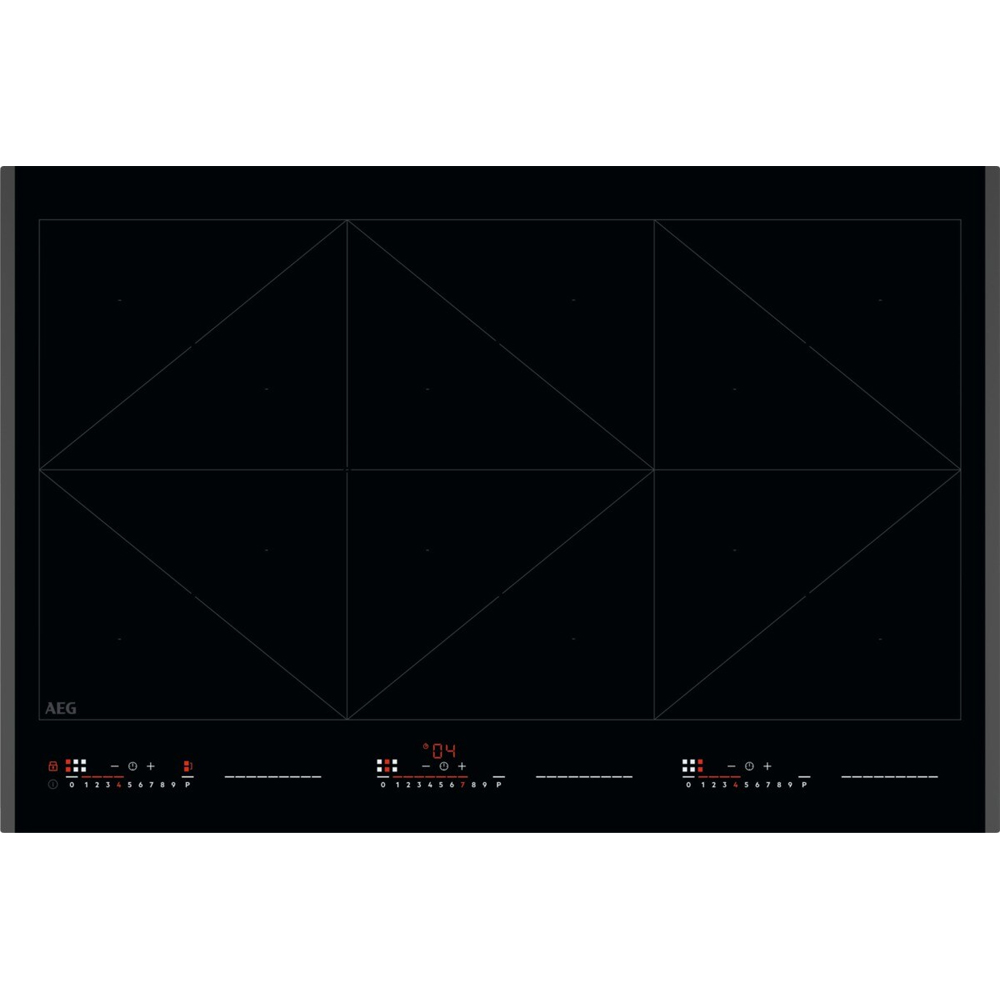 Plita incorporabila AEG NIR86T08FB, Inductie, 6 arzatoare, Touch Control, negru