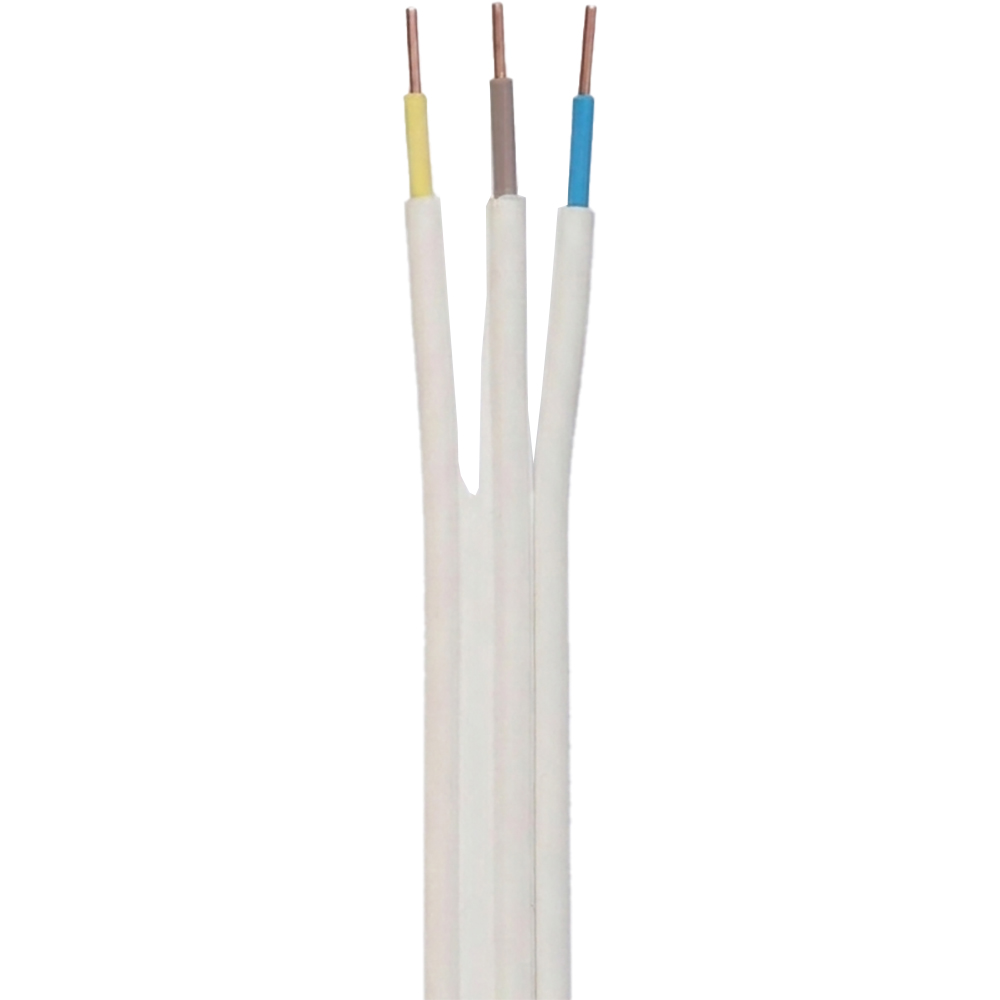 Cablu electric OMNICABLE, NYIFY-J, 3 x 1.5, 5m, alb