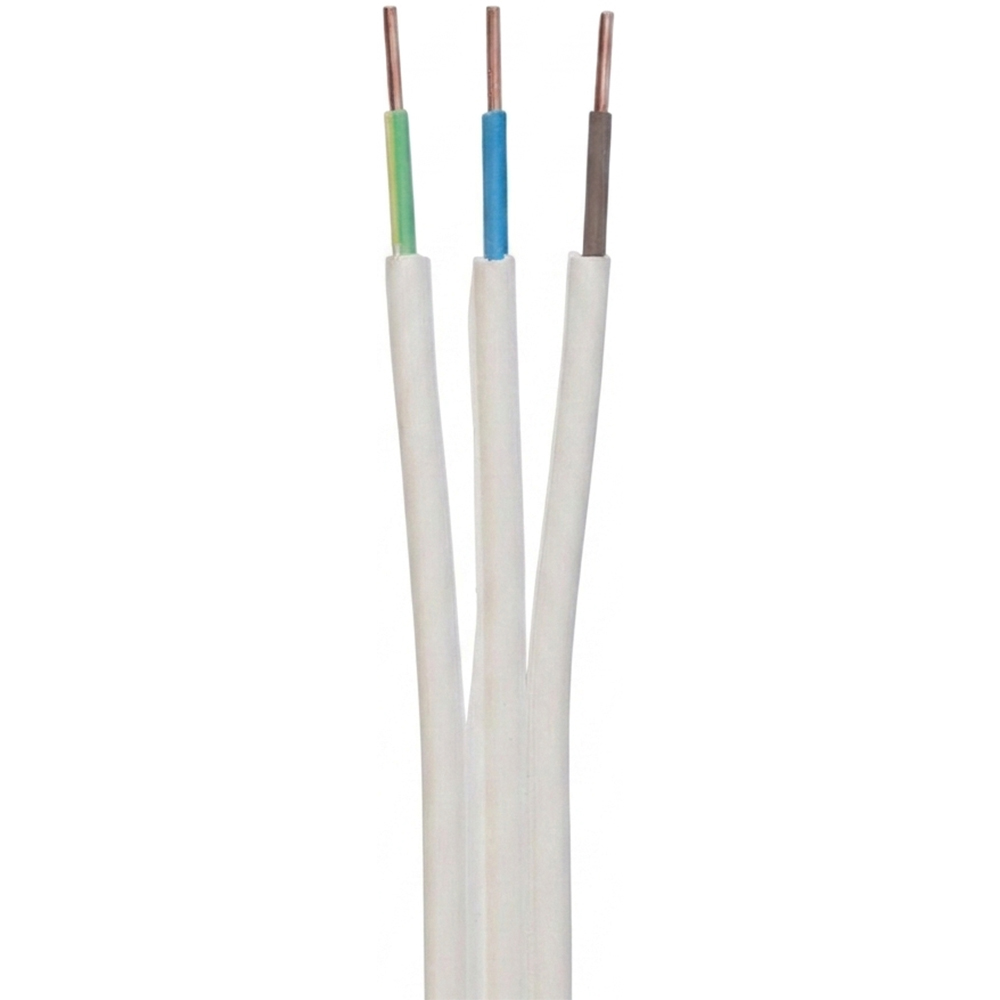 Cablu electric OMNICABLE, NYIFY-J, 3 x 1.5, alb, metru