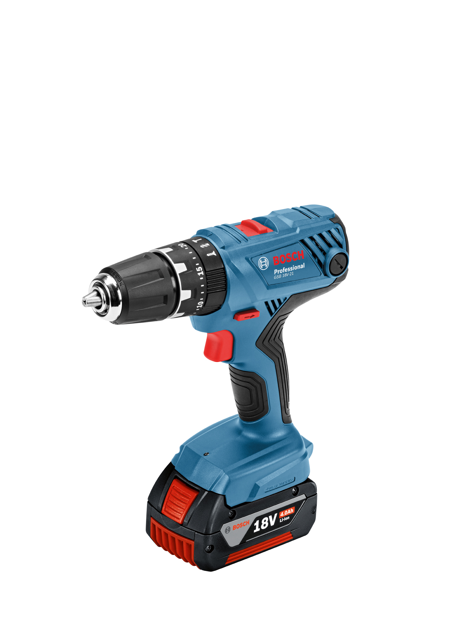 Masina de gaurit si insurubat (Bormasina) BOSCH Professional GSB180-LI, 18V, 2Ah, 54Nm