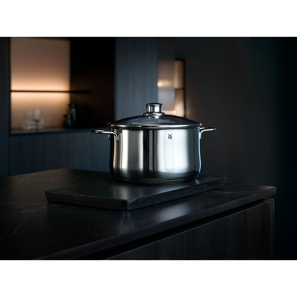 Set vase WMF Diadem Plus 733556040, 5 piese, 16-24cm, 1.5-6.5l, inox argintiu
