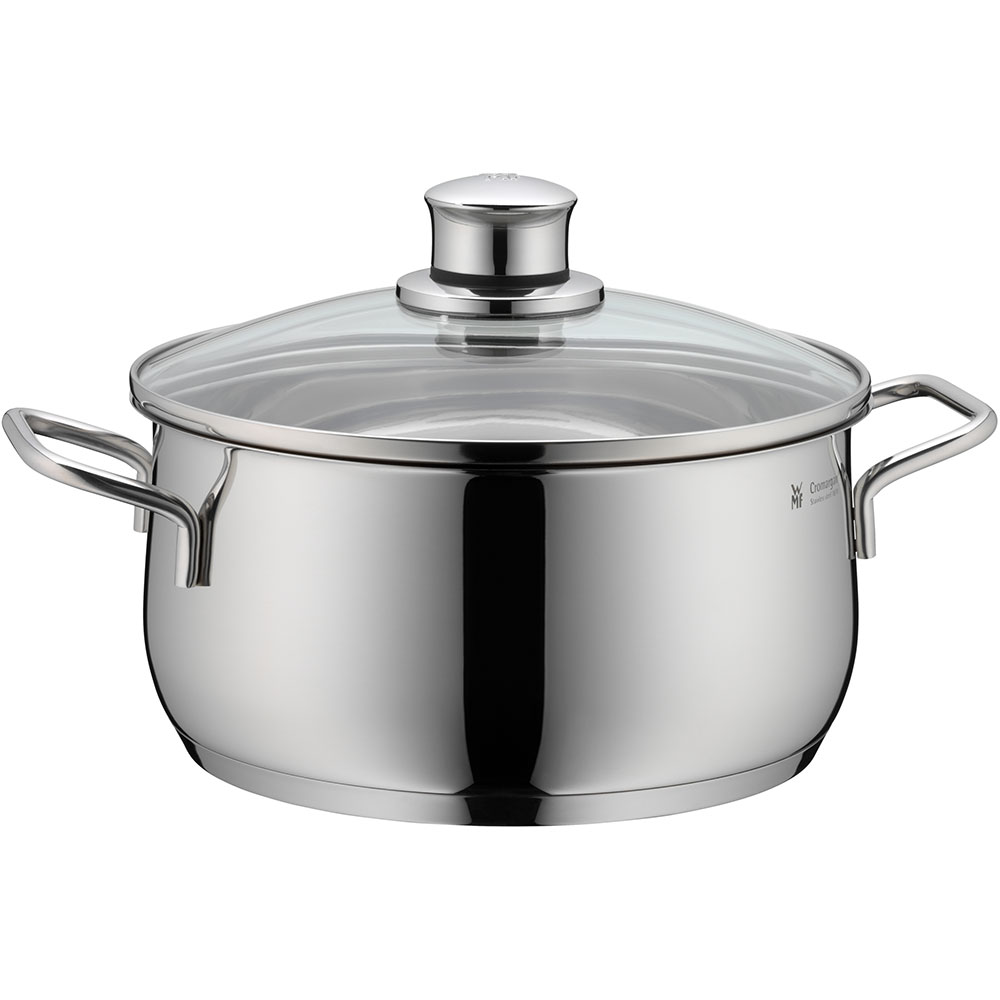 Set vase WMF Diadem Plus 733556040, 5 piese, 16-24cm, 1.5-6.5l, inox argintiu