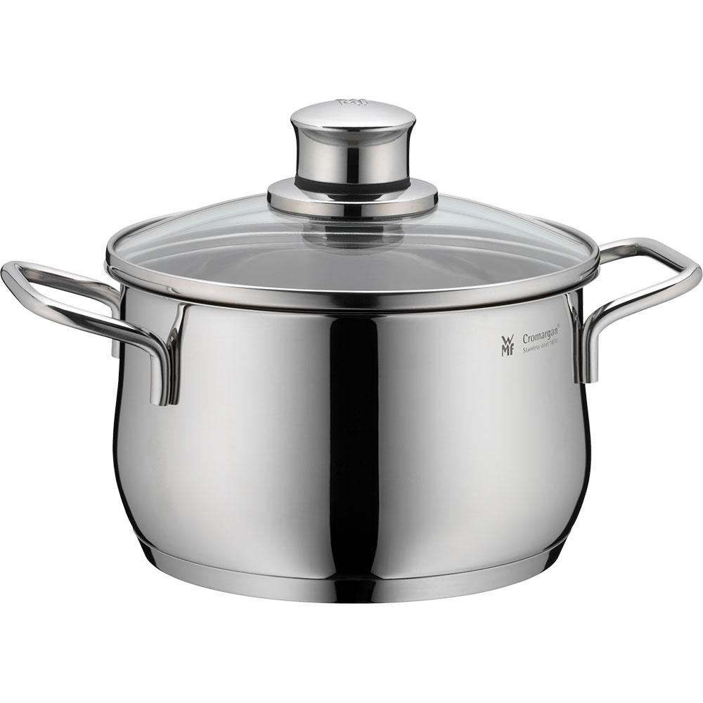 Set vase WMF Diadem Plus 733556040, 5 piese, 16-24cm, 1.5-6.5l, inox argintiu
