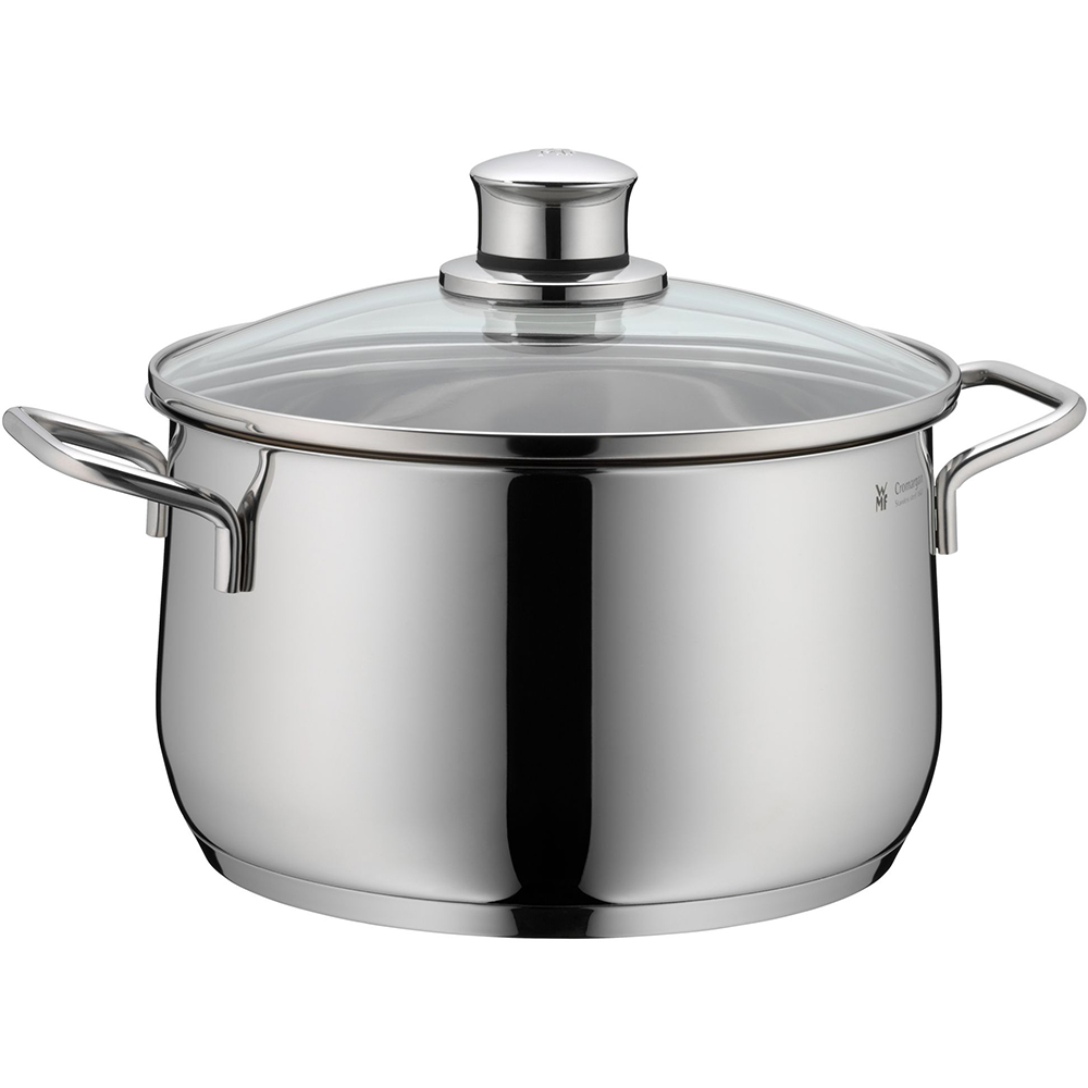 Set vase WMF Diadem Plus 733556040, 5 piese, 16-24cm, 1.5-6.5l, inox argintiu