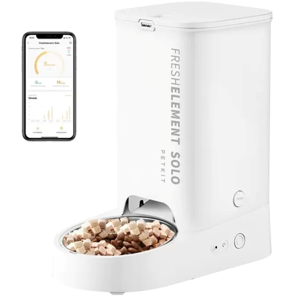 Hranitor automat animale de companie PETKIT Fresh Element Solo, Smart, 3 l, alb