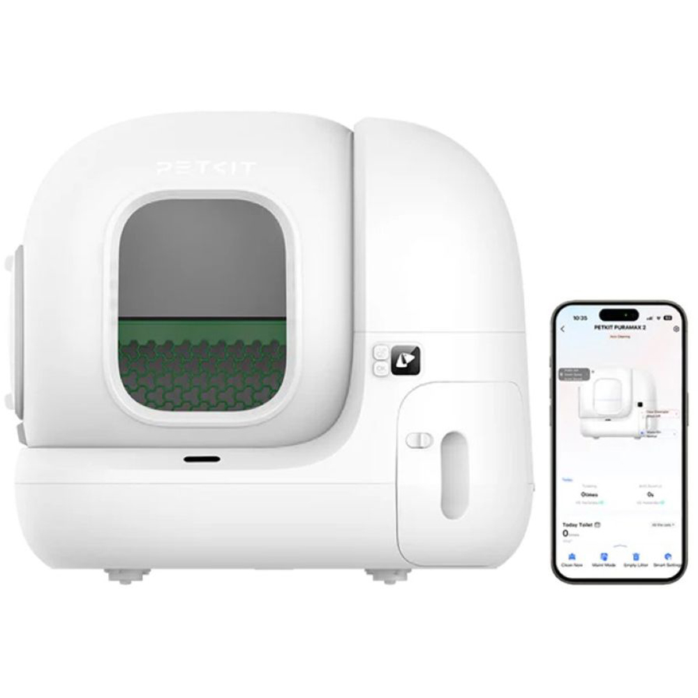 Litiera acoperita PETKIT Pura Max 2, Smart, ABS, 65 x 56 x 63 cm, alb