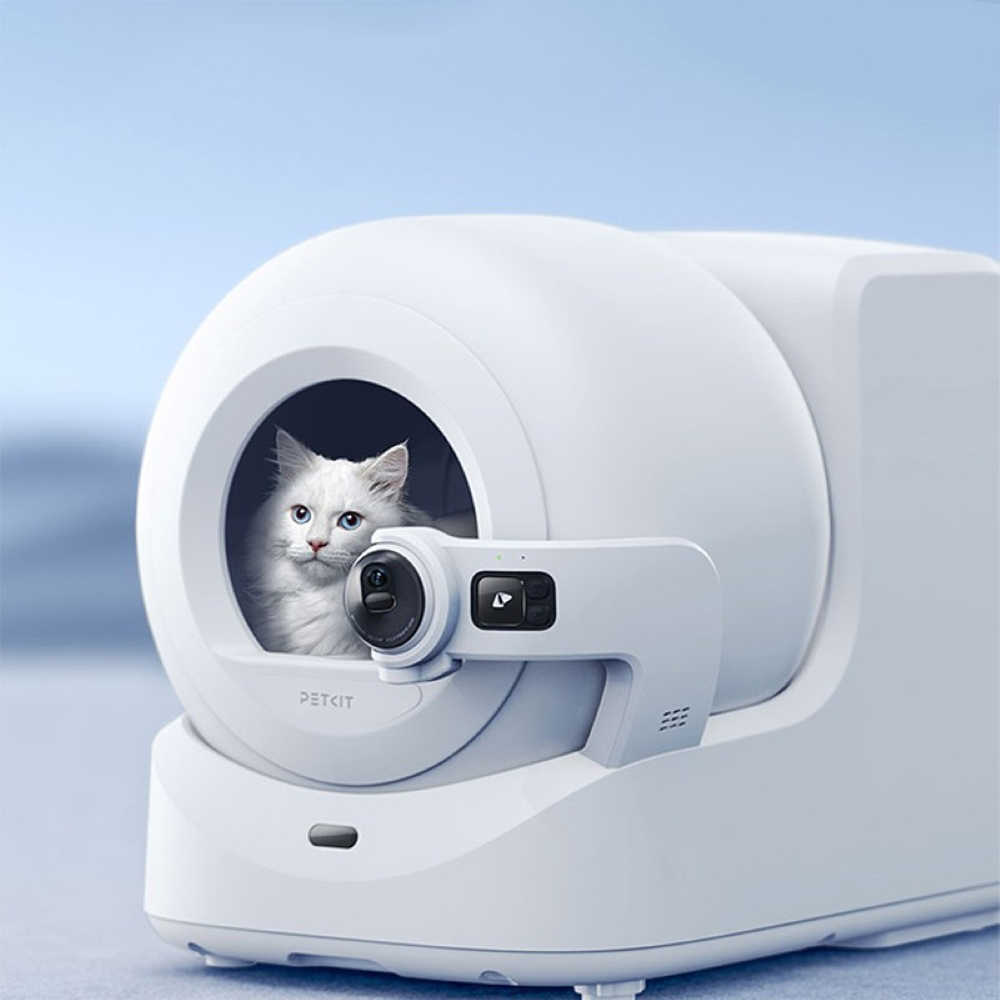 Litiera acoperita PETKIT Purabot Ultra AI, Smart, ABS, 78 x 55 x 65 cm, alb