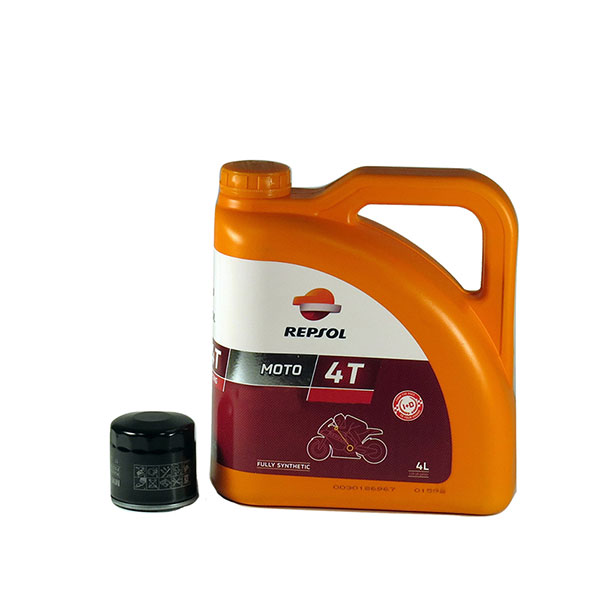 Kit schimb ulei REPSOL RACING 10W50, HONDA CBF 600 HORNET, 2004->2018, 76CP