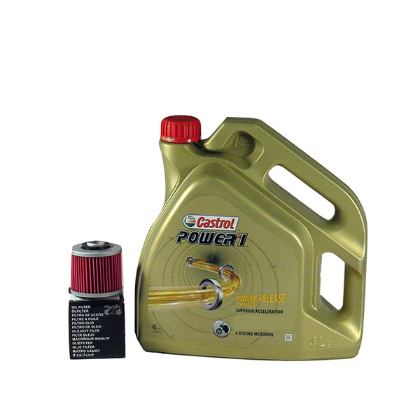 Kit schimb ulei CASTROL POWER 1 10W40, YAMAHA XTZ 750 SUPER TENERE, 1989->1995