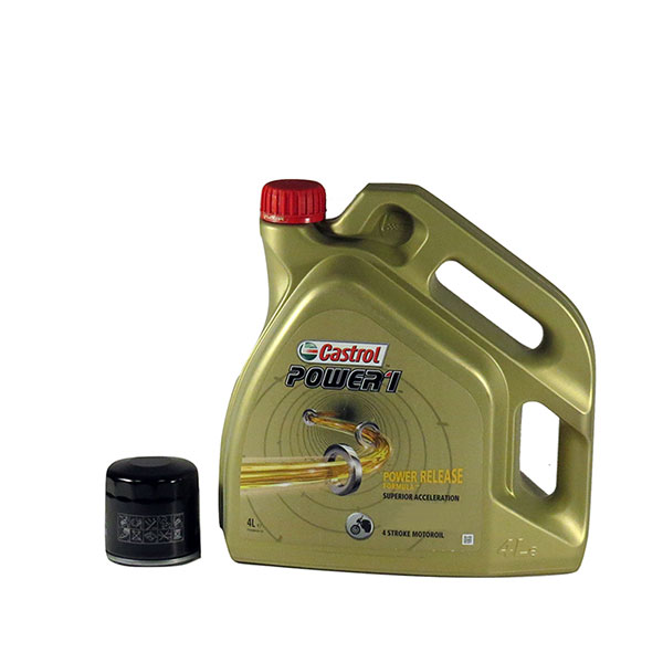 Kit schimb ulei CASTROL POWER 1 15W50, YAMAHA YZF R1, 2014->2019