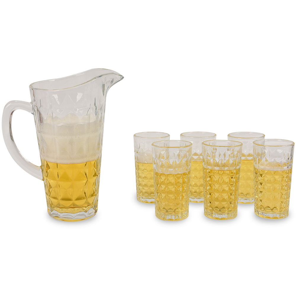 Set MYRIA MC4021: pahare, 6 piese, 270 ml + carafa, 1.5l, sticla