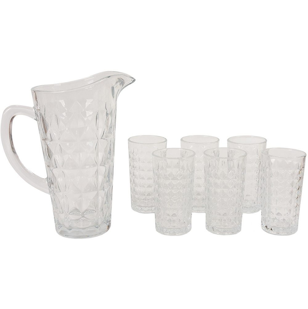 Set MYRIA MC4021: pahare, 6 piese, 270 ml + carafa, 1.5l, sticla