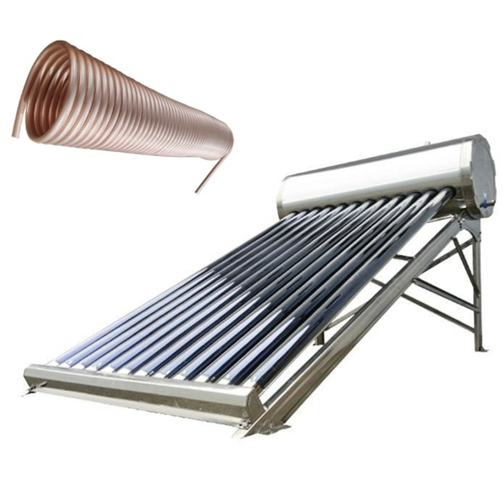 Panou solar nepresurizat cu serpentina presurizata SONTEC H58/1800 - 150/15, 15 tuburi, inox, 150l