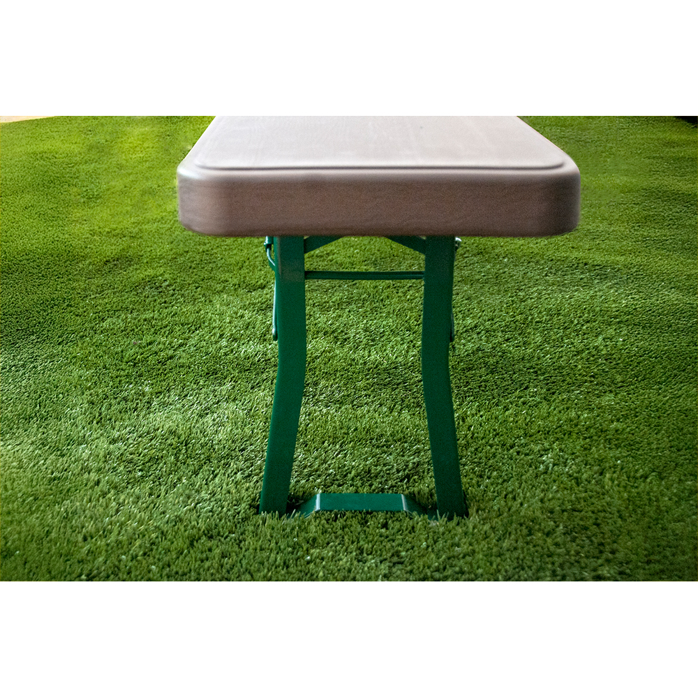 Banca terasa NEWSTORM Koln, 220 x 30 x 48 cm, maro-verde