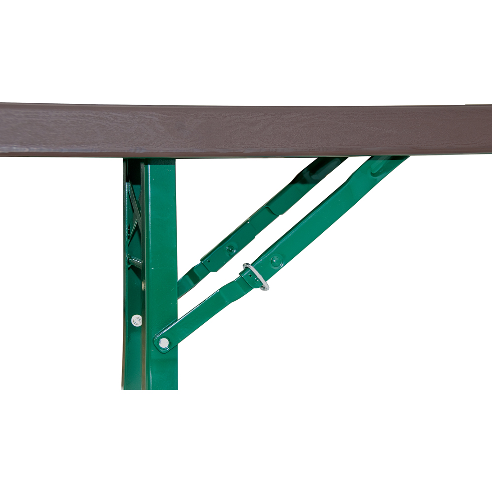 Banca terasa NEWSTORM Koln, 220 x 30 x 48 cm, maro-verde