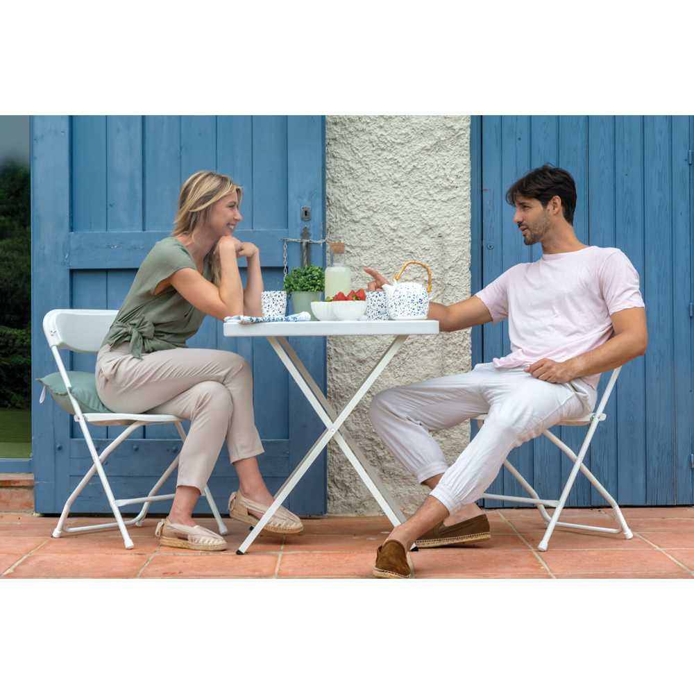 Set mobilier gradina NEWSTORM Aruba, 3 piese, alb