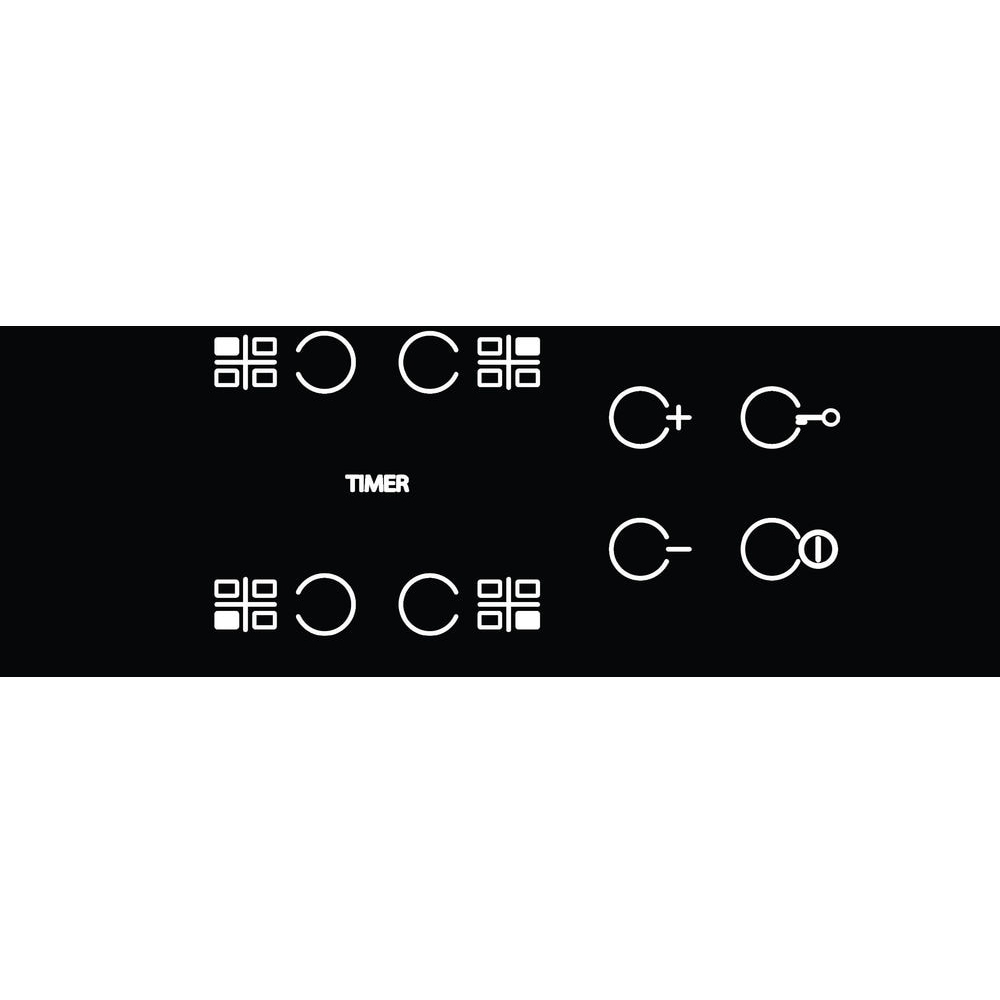Plita incorporabila WHIRLPOOL AKT 8090/NE, Vitroceramica, 4 arzatoare, negru