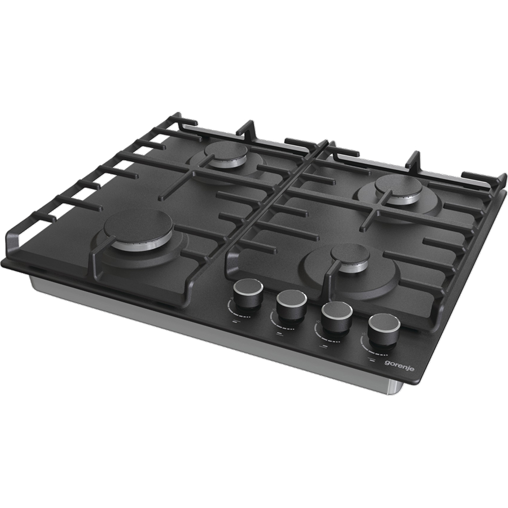 Plita incorporabila GORENJE G642AB, Gaz, 4 arzatoare, negru