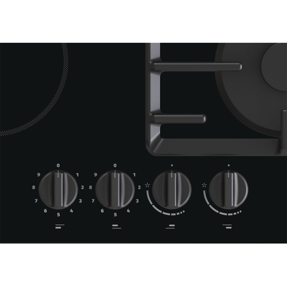 Plita incorporabila GORENJE GCE691BSC, Gaz + Electric, 4 arzatoare, negru