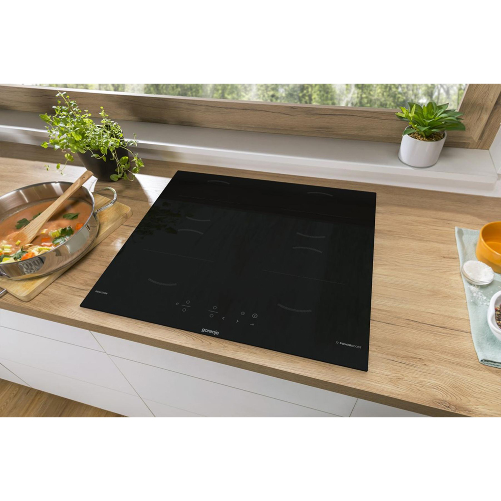 Plita incorporabila GORENJE GI6401BSCE, Inductie, 4 arzatoare, Touch Control, negru