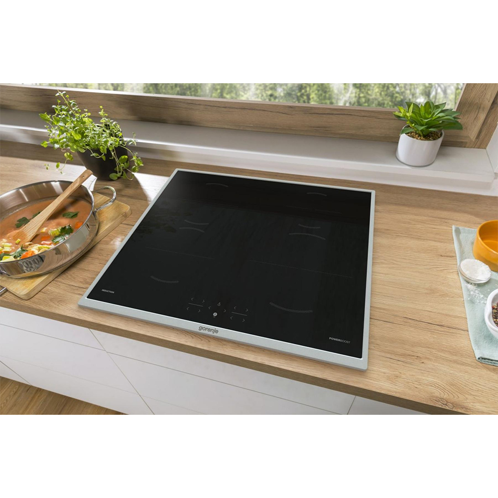 Plita incorporabila GORENJE GI6401BX, Inductie, 4 arzatoare, Touch Control, negru
