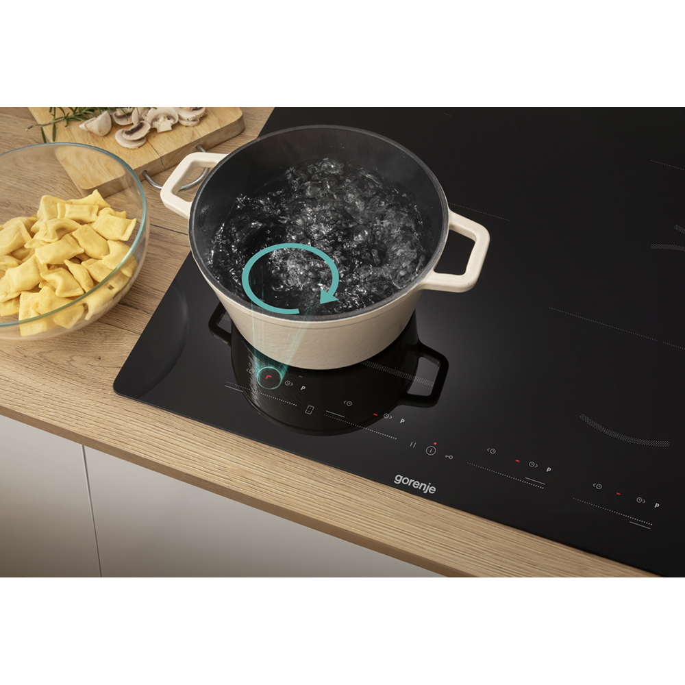 Plita incorporabila GORENJE GI6442BSCE, Inductie, 4 arzatoare, Touch Control, negru