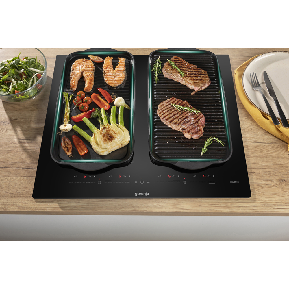 Plita incorporabila GORENJE GI6442BSCE, Inductie, 4 arzatoare, Touch Control, negru