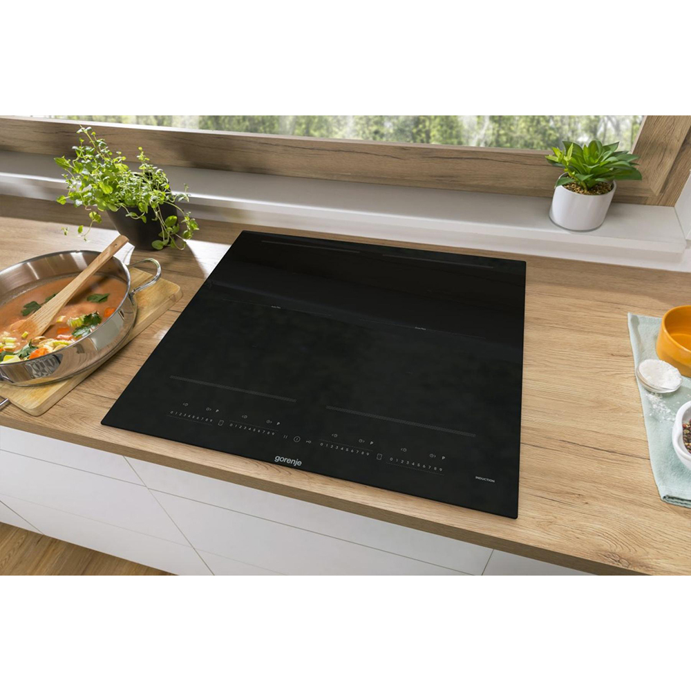 Plita incorporabila GORENJE GI6442BSCE, Inductie, 4 arzatoare, Touch Control, negru