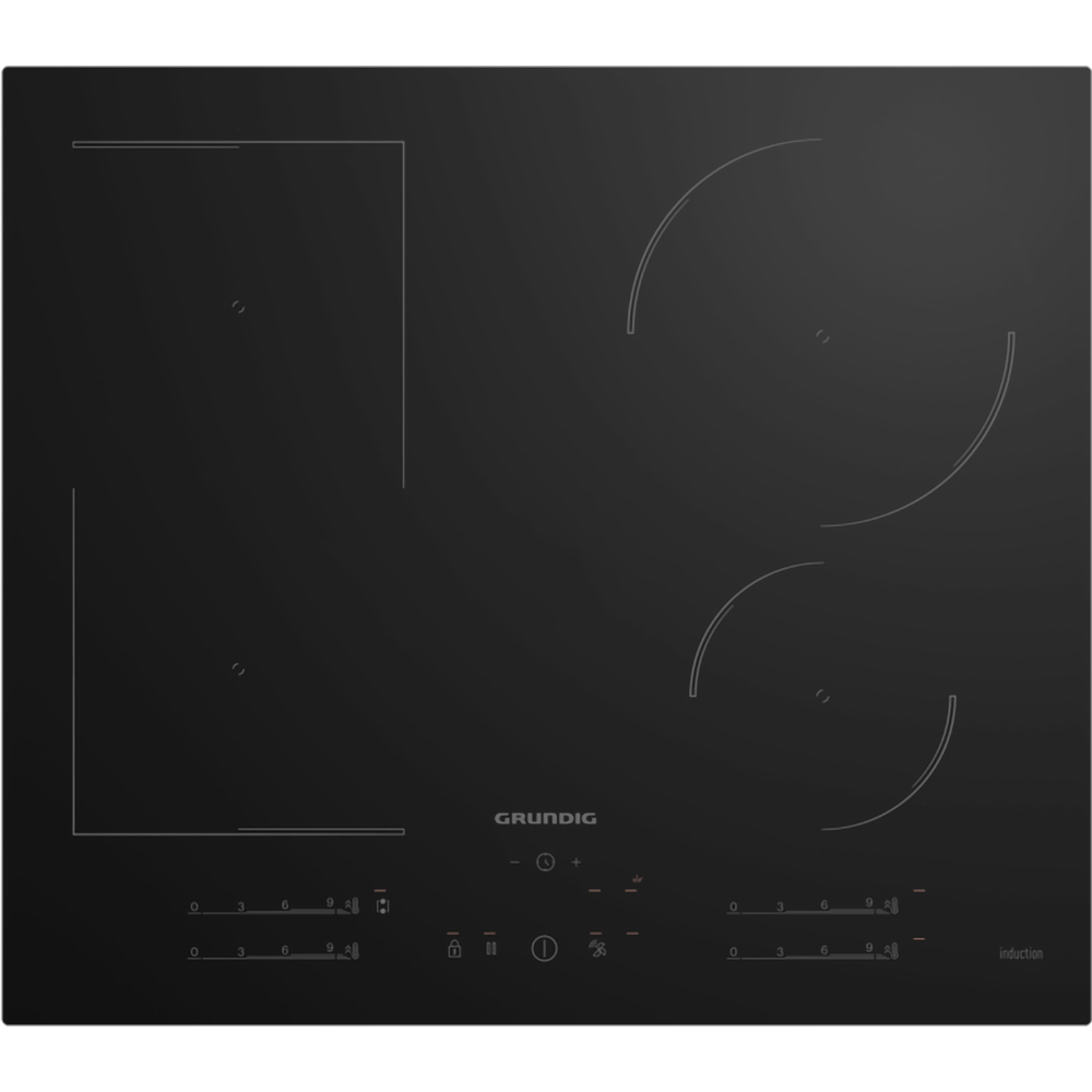 Plita incorporabila GRUNDIG GIEI627474PN, Inductie, 4 arzatoare, Touch control, negru