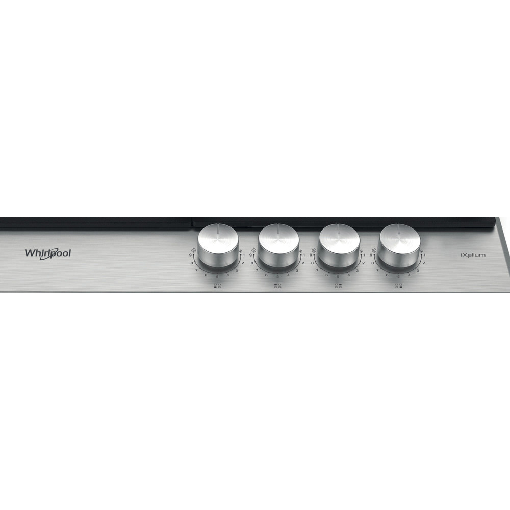 Plita incorporabila WHIRLPOOL GMWL 628/IXL EE, Gaz, 4 arzatoare, Wok, inox