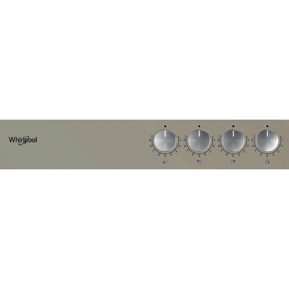 Plita incorporabila WHIRLPOOL GOFL 629/S, Gaz, 4 arzatoare, Wok, silver dawn