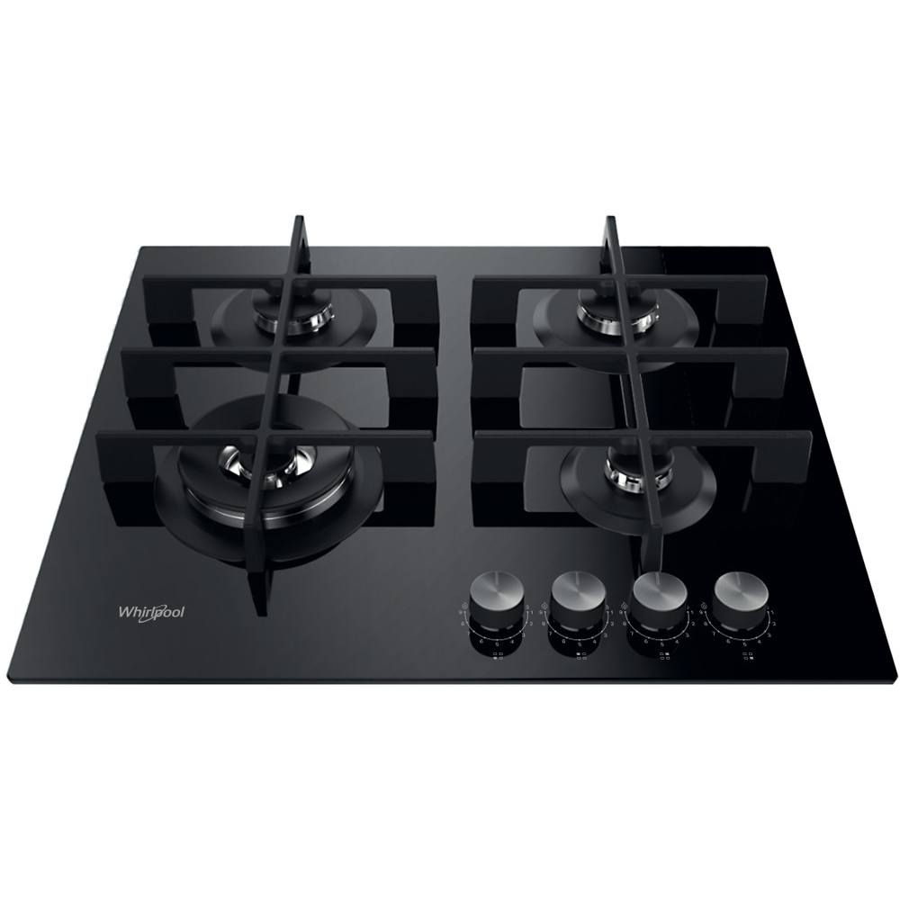 Plita incorporabila WHIRLPOOL GOWL 628/NB EE, Gaz, 4 arzatoare, Wok, negru