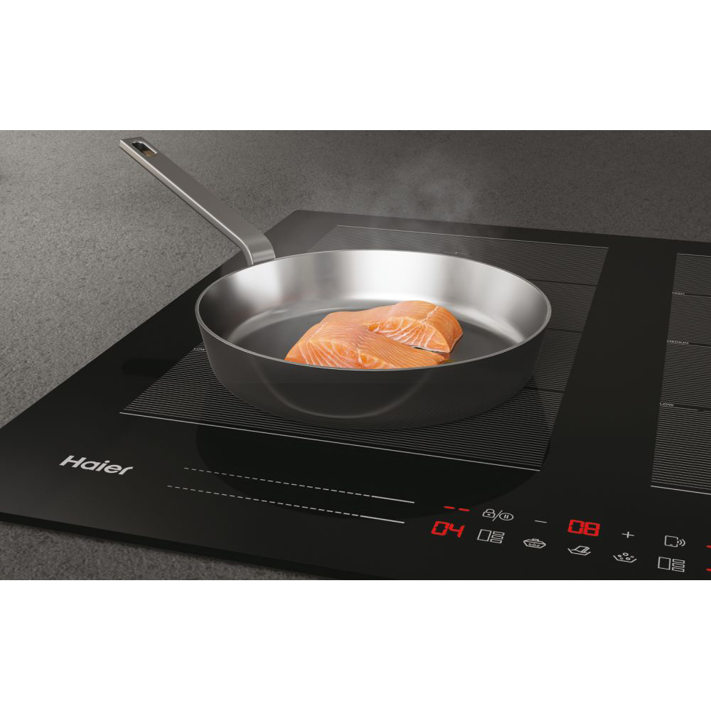 Plita incorporabila HAIER HA2MTSJ68MC, Inductie, 4 arzatoare, Touch control, negru