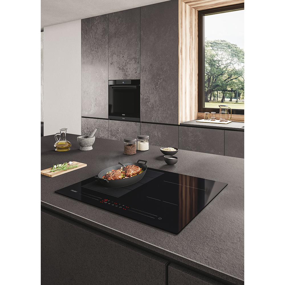 Plita incorporabila HAIER HAMTP64MC, Inductie, 4 arzatoare, Touch control, negru