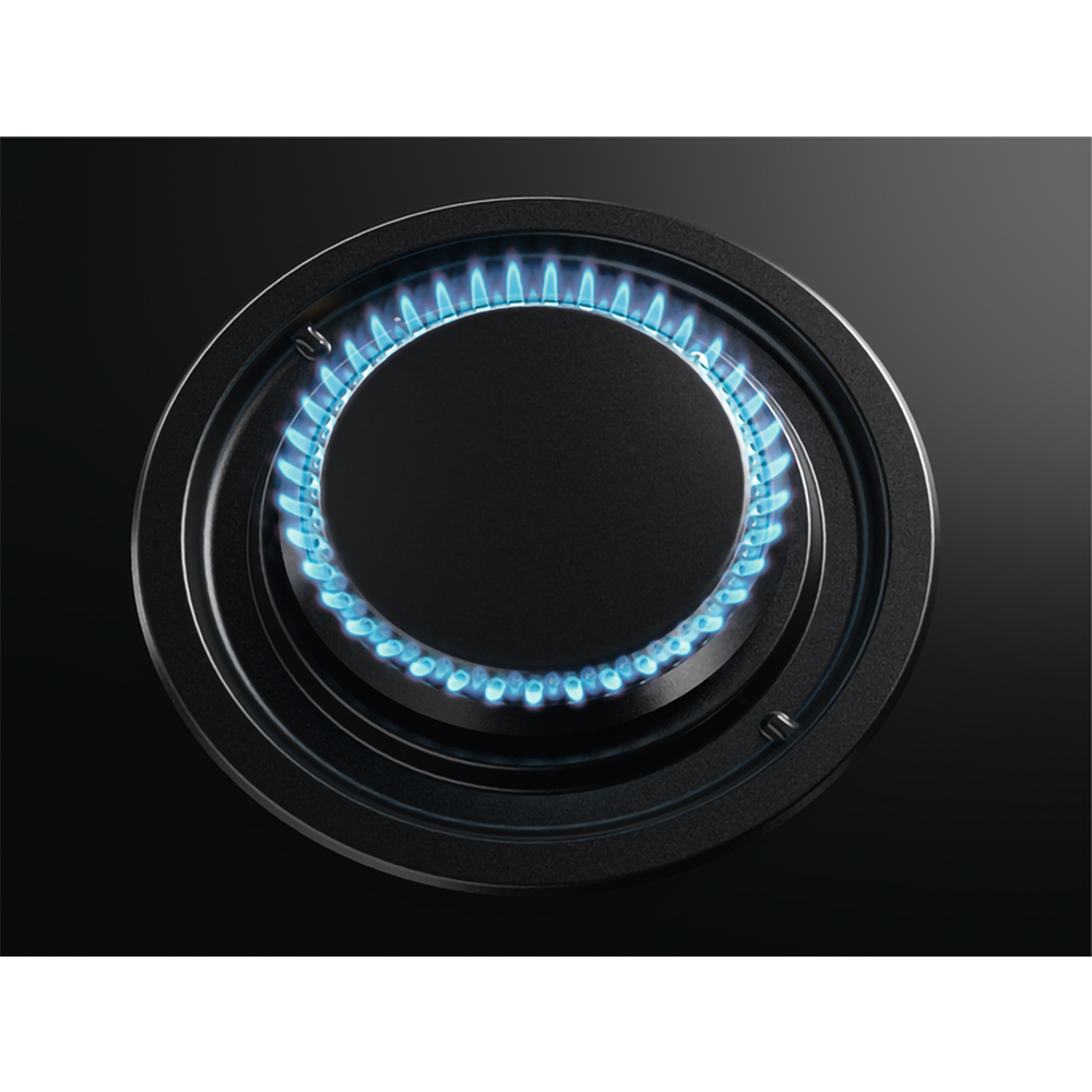 Plita incorporabila AEG HDB64623NB, Gaz + Inductie, 4 arzatoare, Touch Control, negru