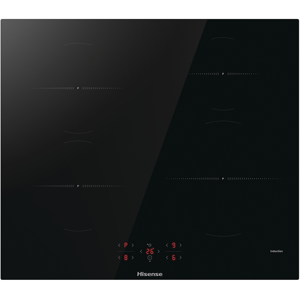 Plita incorporabila HISENSE HI601FM, Inductie, 4 arzatoare, Touch control, negru