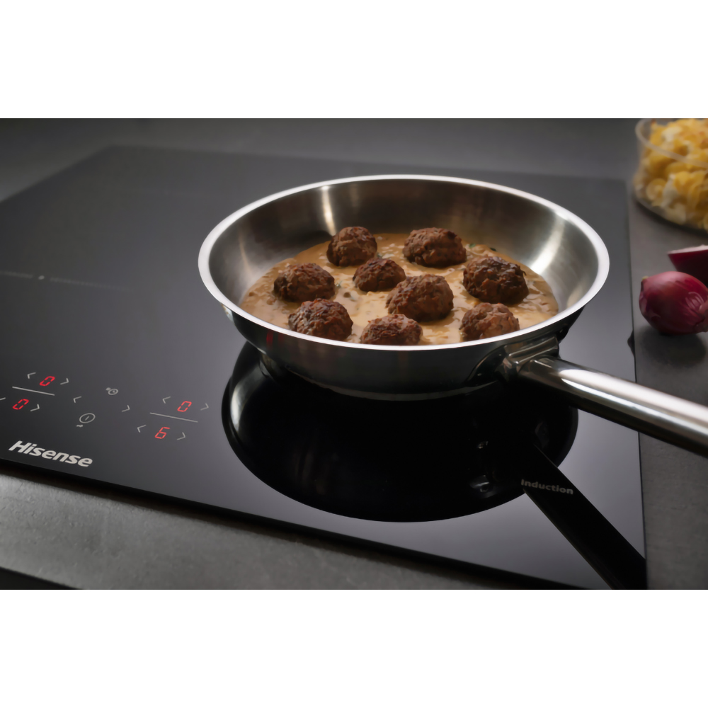Plita incorporabila HISENSE HI601FM, Inductie, 4 arzatoare, Touch control, negru